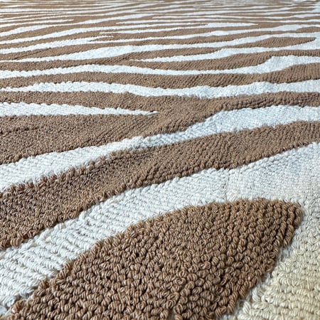 Covoare tradiționale - Covor țesut din Bumbac, maro, 60x200 cm, CBB363