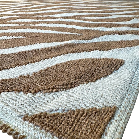 Covoare tradiționale - Covor țesut din Bumbac, maro, 60x200 cm, CBB363