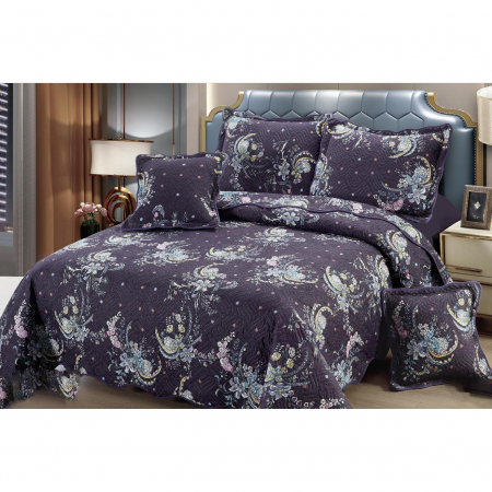 Cuverturi - Cuvertură bumbac 100%, 5 piese, pat 2 persoane, 230x250 cm, CB139