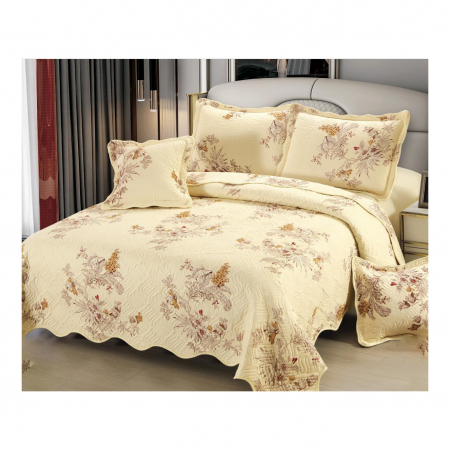 Cuverturi - Cuvertură bumbac 100%, 5 piese, pat 2 persoane, 230x250 cm, CB141