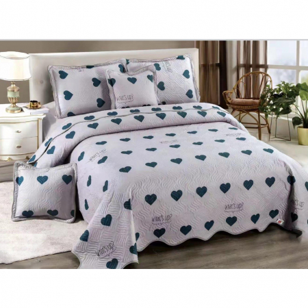 Cuverturi - Cuvertură bumbac 100%, 5 piese, pat 2 persoane, 230x250 cm, CB250