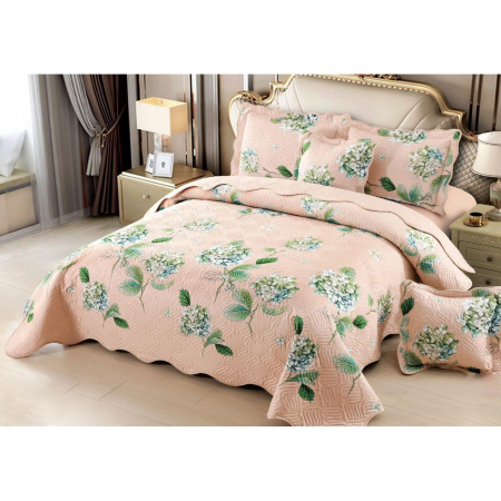 Pentru casă - Cuvertură bumbac 100%, 5 piese, pat 2 persoane, 230x250 cm, CB280
