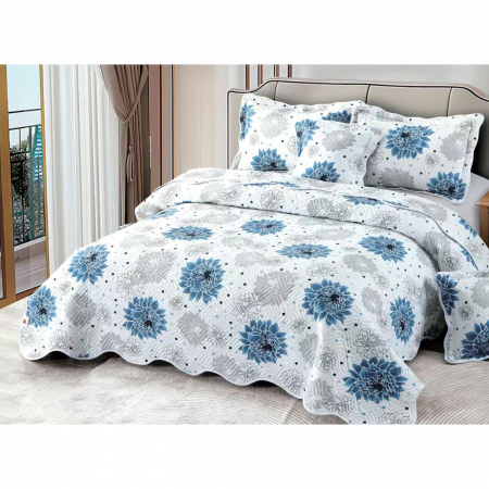Cuverturi - Cuvertură bumbac 100%, 5 piese, pat 2 persoane, 230x250 cm, CB326