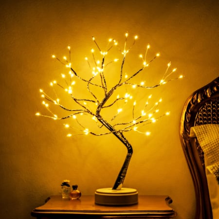 Instalații Crăciun - Decorațiune de Crăciun, Copăcel cu 108 leduri, usb și baterii, diverse culori