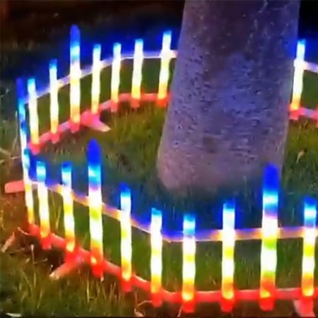 Instalații Crăciun - Gard decorativ de Crăciun, 160 Leduri, 3 metri, interconectabil, diverse culori