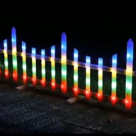 Instalații Crăciun - Gard decorativ de Crăciun, 160 Leduri, 3 metri, interconectabil, diverse culori