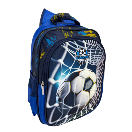 Ghiozdane - Ghiozdan pentru școală, 38 x 30 x 18 cm, 2 compartimente, model Soccer, GS130