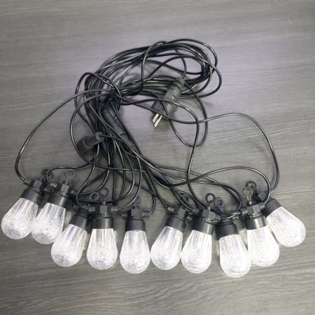 Ghirlanda cu bec zăpadă, de exterior, 10 becuri, 10 metri, alb cald [5]