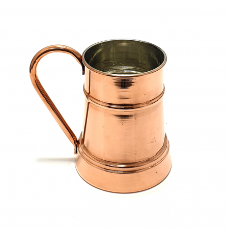 Produse din cupru - Halbă din cupru lucrată manual 600 ml CTR25