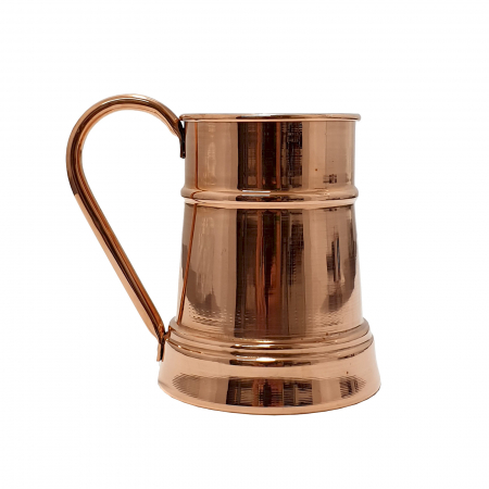 Produse din cupru - Halbă din cupru lucrată manual 600 ml CTR25