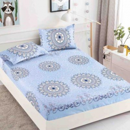 Huse protecție pat - Husă protecție pat cu elastic, bumbac finet, 160 x 200 cm, 3 piese, HPP16