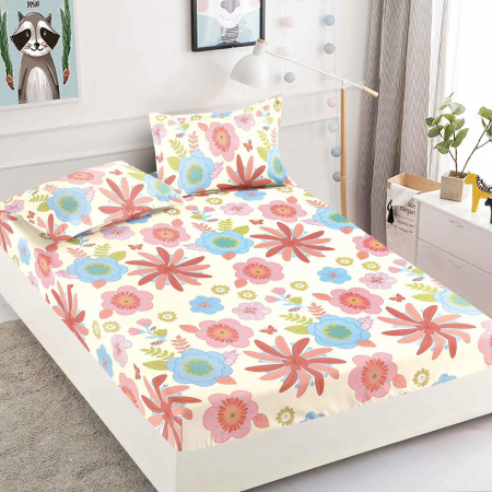 Huse protecție pat - Husă protecție pat cu elastic, bumbac finet, 180 x 200 cm, 3 piese, HPP01