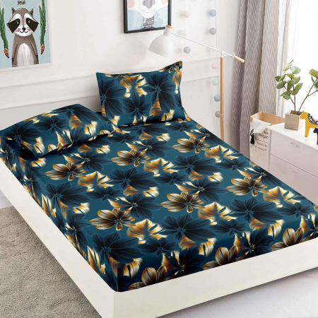 Huse protecție pat - Husă protecție pat cu elastic, bumbac finet, 180 x 200 cm, 3 piese, HPP07