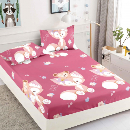 Huse protecție pat - Husă protecție pat cu elastic, bumbac finet, 180 x 200 cm, 3 piese, HPP09