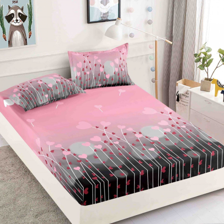 Huse protecție pat - Husă protecție pat cu elastic, bumbac finet, 180 x 200 cm, 3 piese, HPP10