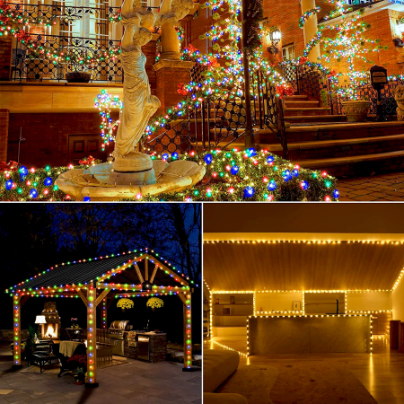 Instalație de Crăciun, bandă cu led turnat, exterior, multicolor, 30 metri [1]