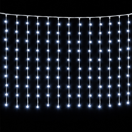 Instalație de Crăciun, perdea luminoasă 3 x 3 metri, diverse culori [7]