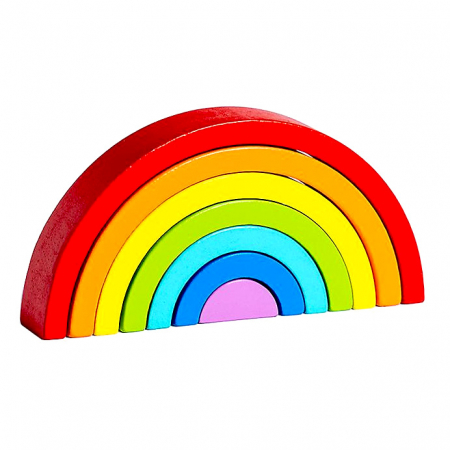 Jucării - Joc din lemn Montessori curcubeu JC73