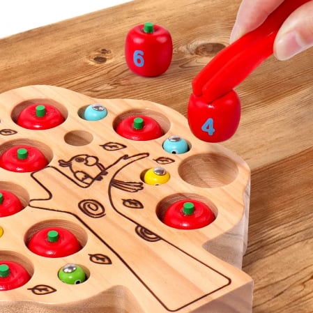Jucării - Joc magnetic dexteritate Montessori Pomul cu Mere JC11