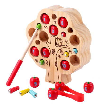 Jucării - Joc magnetic dexteritate Montessori Pomul cu Mere JC11