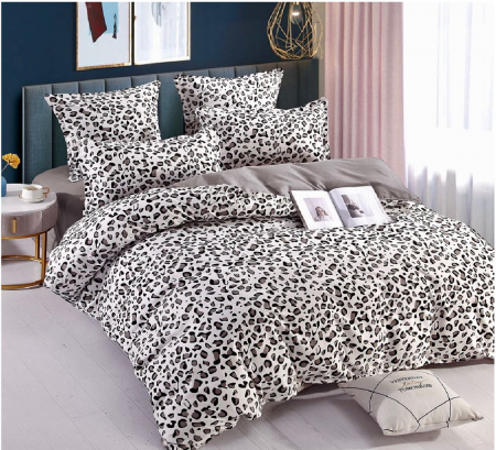 Lenjerii Premium - Lenjerie de pat 2 persoane, bumbac finet, 6 piese, 2 fețe, SP359