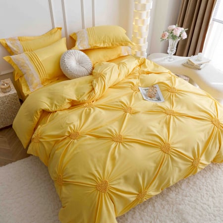 Lenjerii Premium - Lenjerie de pat 2 persoane, bumbac soft touch, 6 piese, PRE02