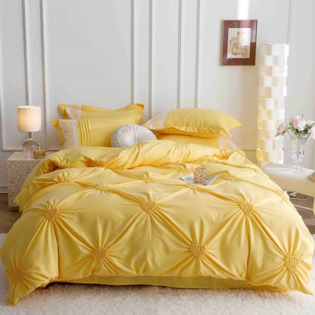 Lenjerii Premium - Lenjerie de pat 2 persoane, bumbac soft touch, 6 piese, PRE02