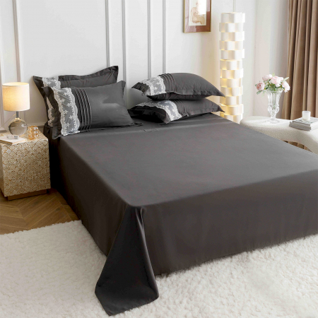 Lenjerii Premium - Lenjerie de pat 2 persoane, bumbac soft touch, 6 piese, PRE03