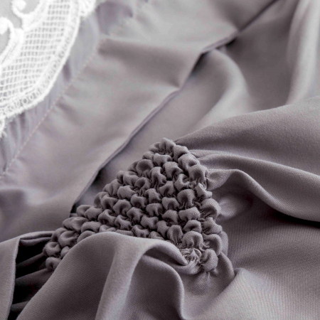 Lenjerii Premium - Lenjerie de pat 2 persoane, bumbac soft touch, 6 piese, PRE05
