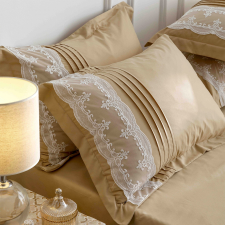 Lenjerii Premium - Lenjerie de pat 2 persoane, bumbac soft touch, 6 piese, PRE09