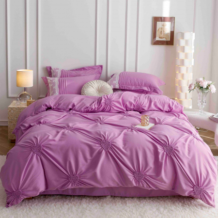 Lenjerii Premium - Lenjerie de pat 2 persoane, bumbac soft touch, 6 piese, PRE12