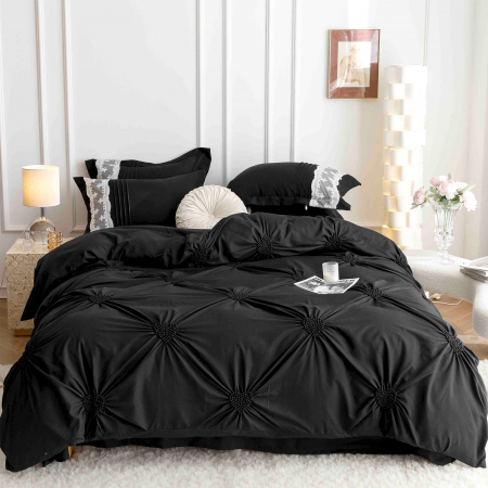 Lenjerii Premium - Lenjerie de pat 2 persoane, bumbac soft touch, 6 piese, PRE13