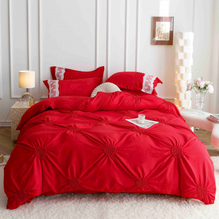 Lenjerii Premium - Lenjerie de pat 2 persoane, bumbac soft touch, 6 piese, PRE14