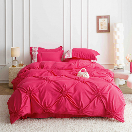 Lenjerii Premium - Lenjerie de pat 2 persoane, bumbac soft touch, 6 piese, PRE16