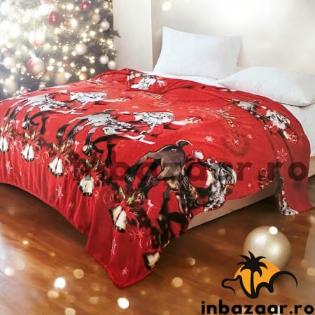Lenjerii Cocolino - Lenjerie de pat 2 persoane, cocolino, 4 piese, Crăciun, LCC01