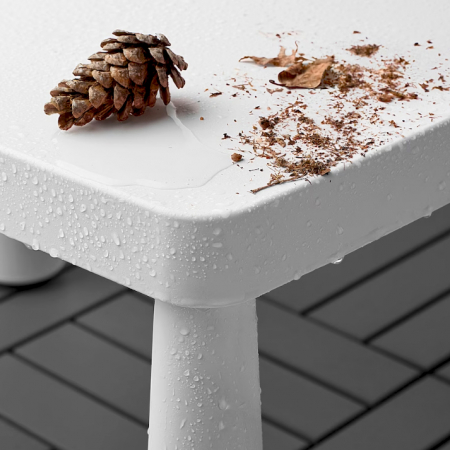 Mobilier - Măsuță din plastic pentru copii, dreptunghiulara, albă, 77x55 cm, MC20