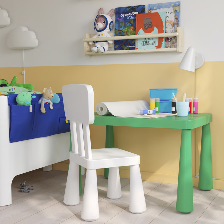 Mobilier - Măsuță din plastic pentru copii, dreptunghiulara, verde, 77x55 cm, MC21