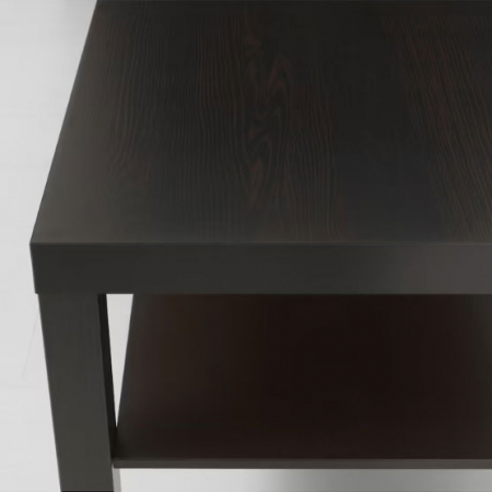 Mobilă - Măsuță cafea 90 x 55 cm, înălțime 45 cm, cu poliță, wenghe