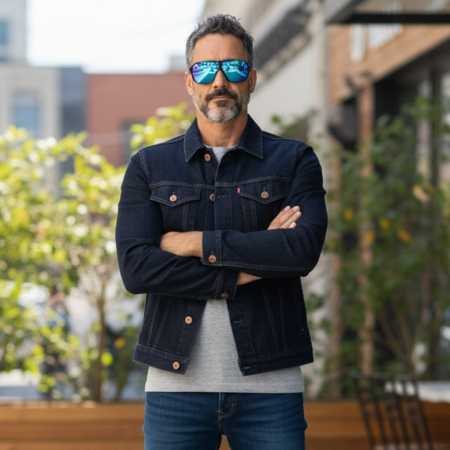 Ochelari de soare - Ochelari de soare bărbați, cu filtru de protecție UV 400, cu toc cadou, OSB03