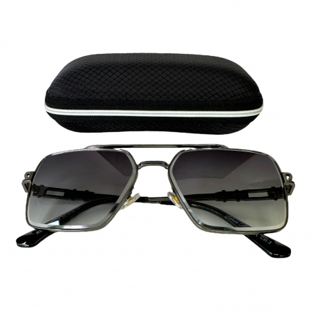 Ochelari de soare - Ochelari de soare bărbați, cu filtru de protecție UV 400, cu toc cadou, OSB64