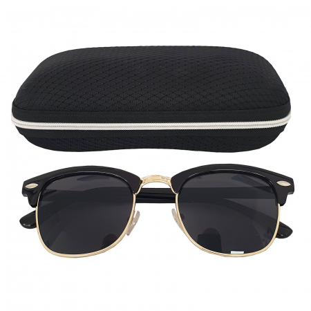 Ochelari de soare - Ochelari de soare damă, cu filtru de protecție UV 400, cu toc cadou, OSD38