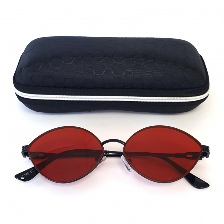 Lifestyle - Ochelari de soare damă, cu filtru de protecție UV 400, cu toc cadou, OSD43