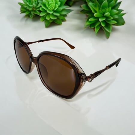 Ochelari de soare - Ochelari de soare damă, polarizați 400 UV, cu toc cadou, OSD07