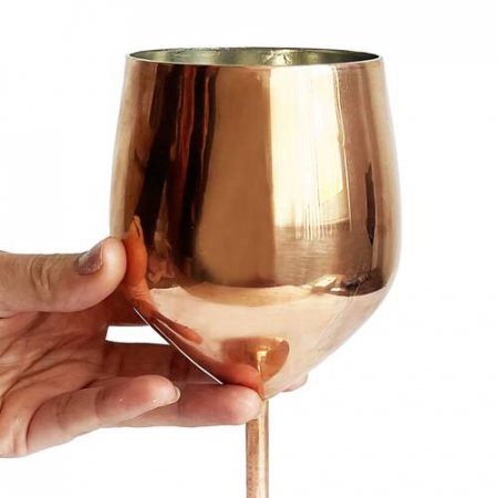Produse din cupru - Pahar din cupru pentru vin 500 ml CTR61