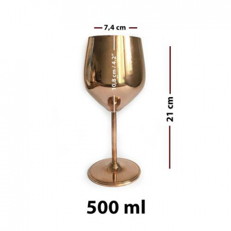 Pahar din cupru pentru vin 500 ml CTR61 [6]