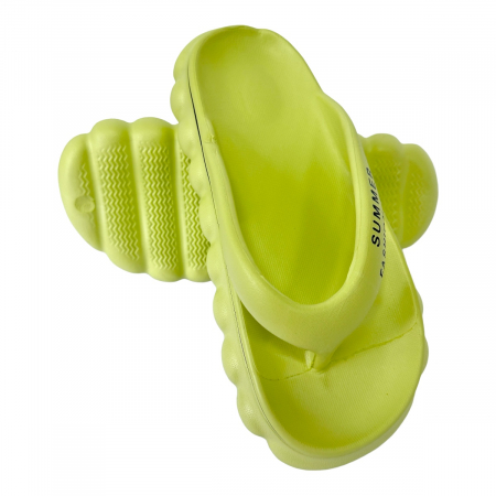 Papuci de plajă damă cu talpă groasă, verde, PD56 40/41 [1]