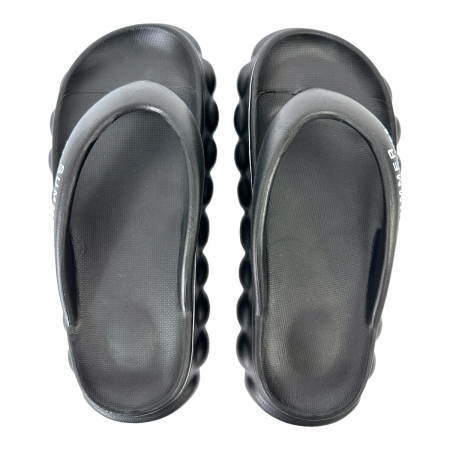 Papuci de plajă - Papuci de plajă damă cu talpă groasă, negru, PD57 38/39