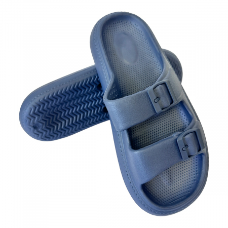 Papuci de plajă bărbați cu talpă groasă, cu cataramă, bleumarin, 40 - 41, PB22 40/41 [3]