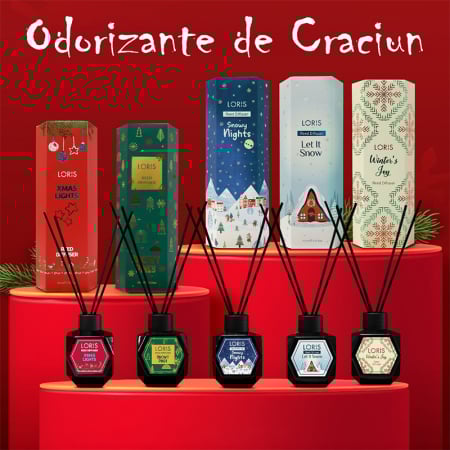 Cadouri - Parfum odorizant de cameră pentru Crăciun, 110 ml, Let it Snow, OC03