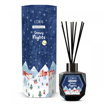 Cadouri - Parfum odorizant de cameră pentru Crăciun, 110 ml, Snowy Nights, OC04